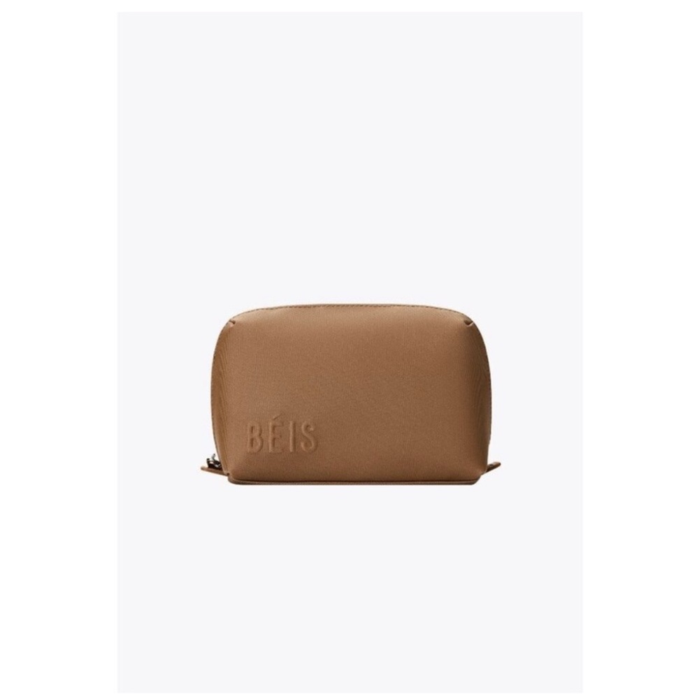 BEIS The Small Cosmetic Pouch in Camel